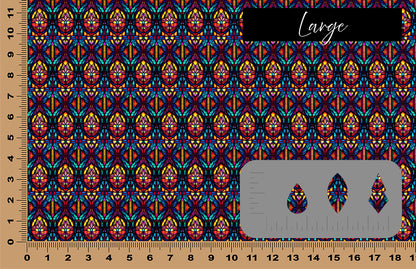 DecoCraft - Stained Glass - Windows - Colorful Window VII