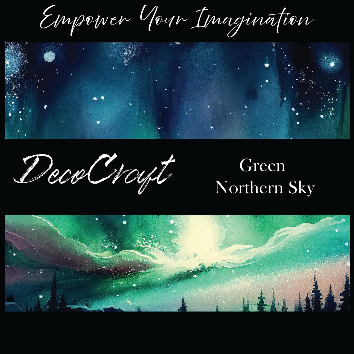 DecoCraft - Landscapes & Skies - Green Northern Sky