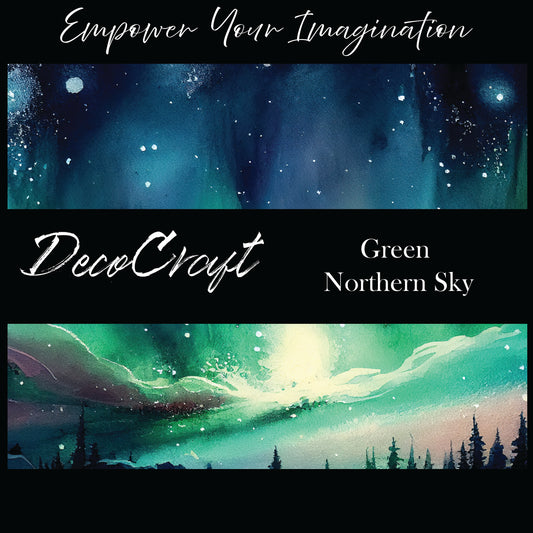 DecoCraft - Landscapes & Skies - Green Northern Sky