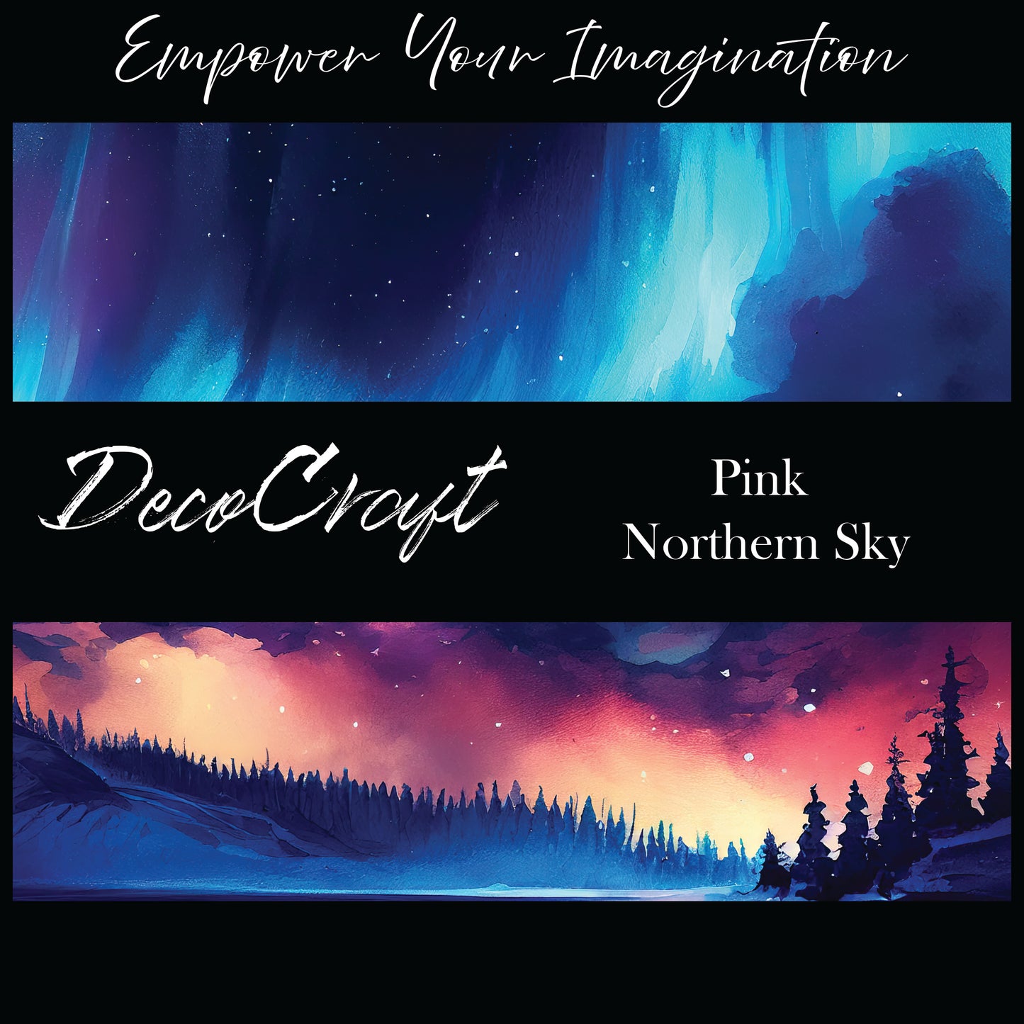 DecoCraft - Landscapes & Skies - Pink Northern Sky