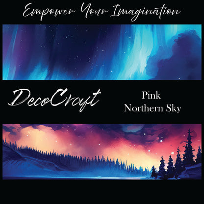 DecoCraft - Landscapes & Skies - Pink Northern Sky