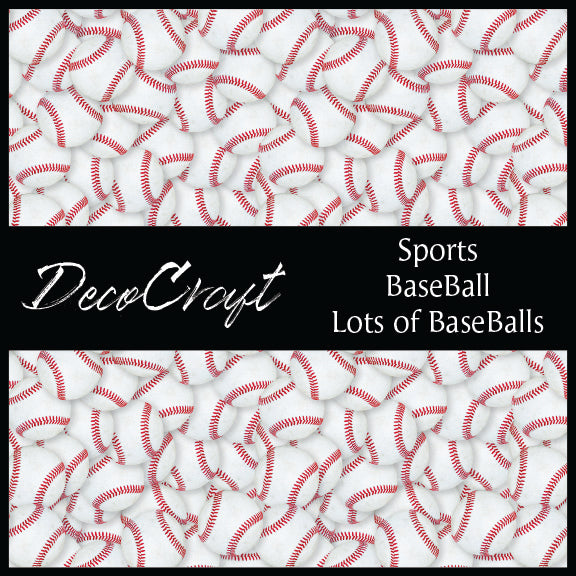 DecoCraft - Sports - Baseball - Lots of Baseballs