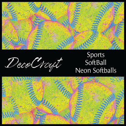 DecoCraft - Sports - Softball - Neon Softballs