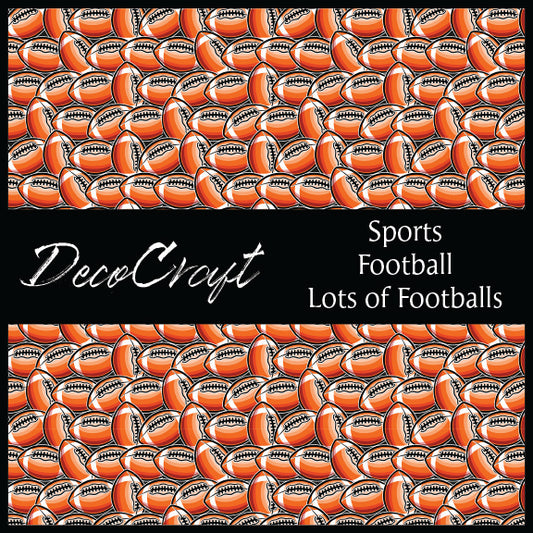 DecoCraft - Sports - Football - Lots of Footballs