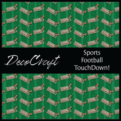 DecoCraft - Sports - Football - Green Touchdown