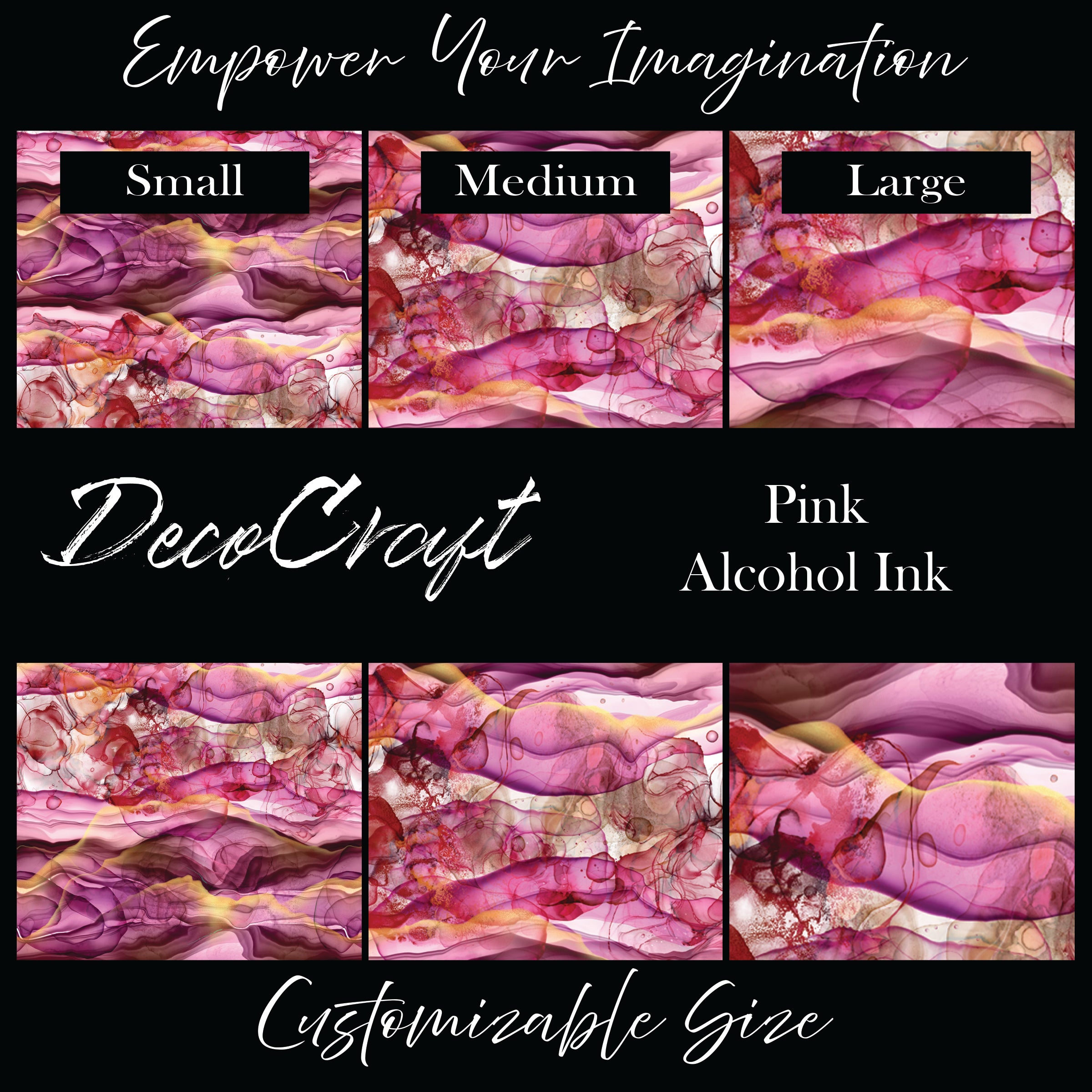 DecoCraft - Abstract - Pink Alcohol Ink – H & H Creations Tampa