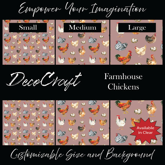 DecoCraft - Animals, Bugs, & Birds - Farmhouse Chickens