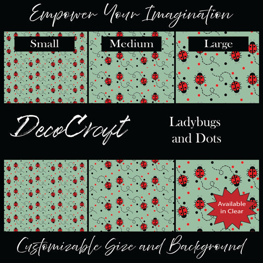 DecoCraft - Animals, Bugs, & Birds - Ladybugs and Dots