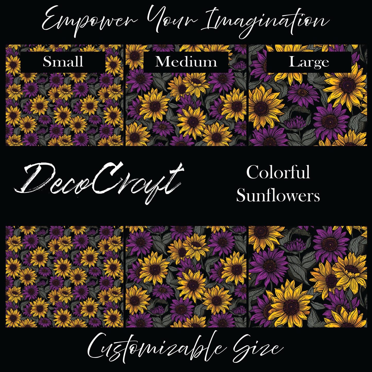 DecoCraft - Flowers & Greenery - Colorful Sunflowers