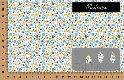 DecoCraft - Flowers & Greenery - Blue and Yellow Floral