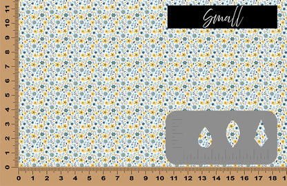 DecoCraft - Flowers & Greenery - Blue and Yellow Floral