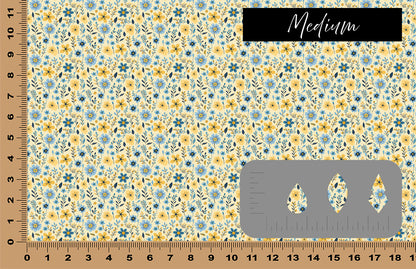 DecoCraft - Flowers & Greenery - Blue and Yellow Floral