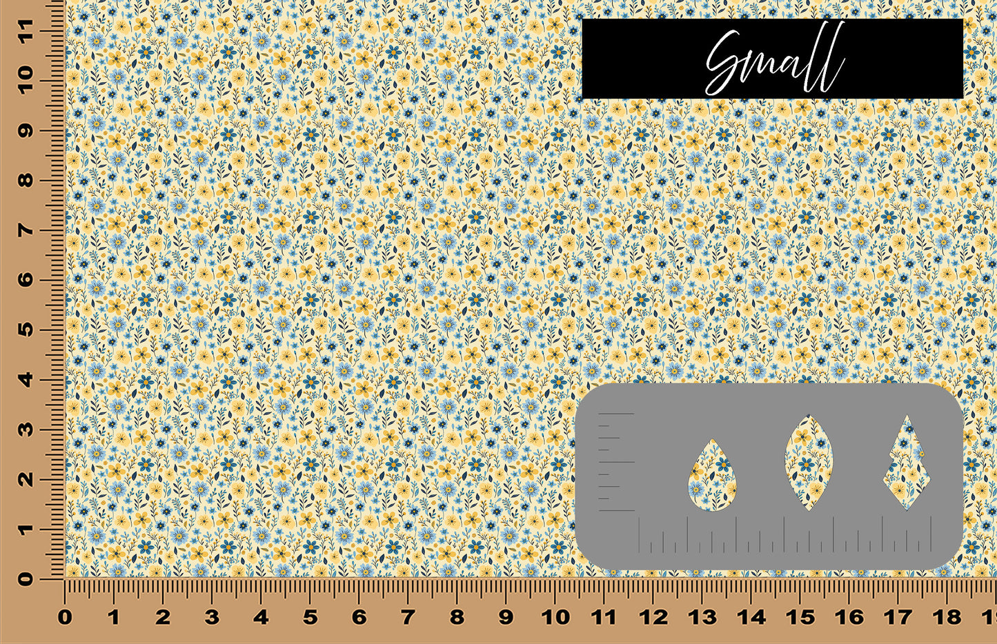 DecoCraft - Flowers & Greenery - Blue and Yellow Floral