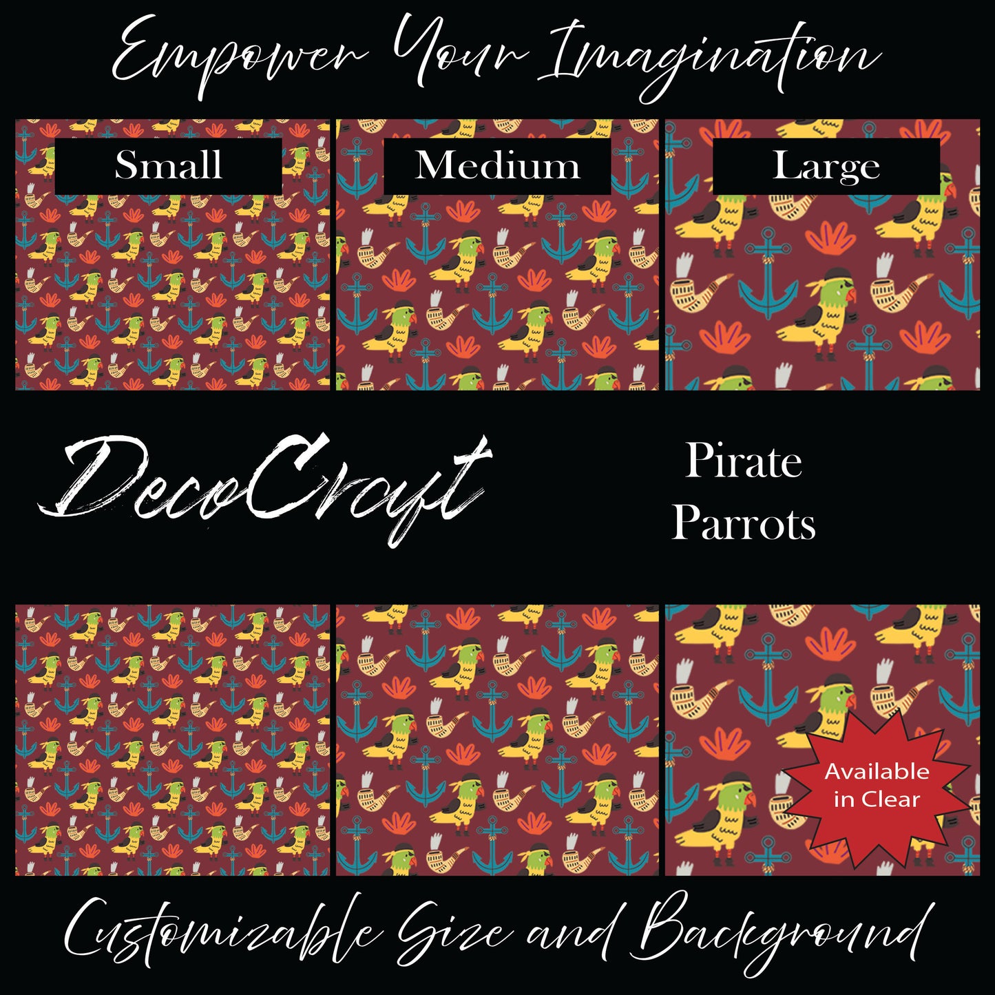 DecoCraft - Fairy Tales - Pirate Parrot