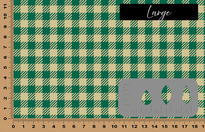 DecoCraft - Team Inspired - Plaid - Buffalo Plaid - Green & Gold