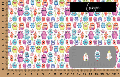 DecoCraft - Kids Collection - Monsters - White Monsters I
