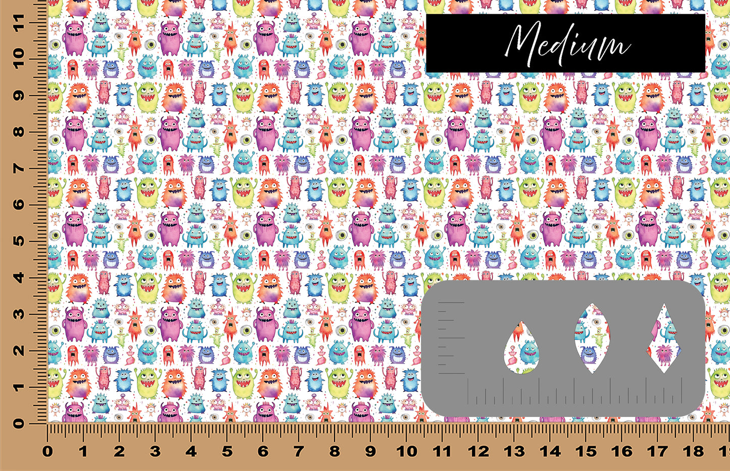 DecoCraft - Kids Collection - Monsters - White Monsters I