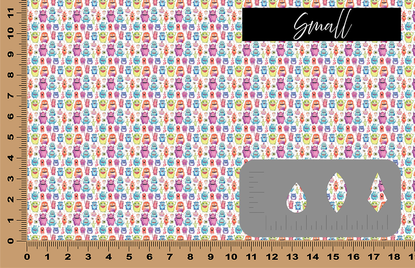 DecoCraft - Kids Collection - Monsters - White Monsters I