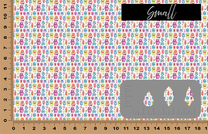 DecoCraft - Kids Collection - Monsters - White Monsters I
