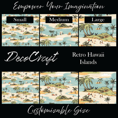 DecoCraft - Landscapes & Skies - Retro Hawaii Islands