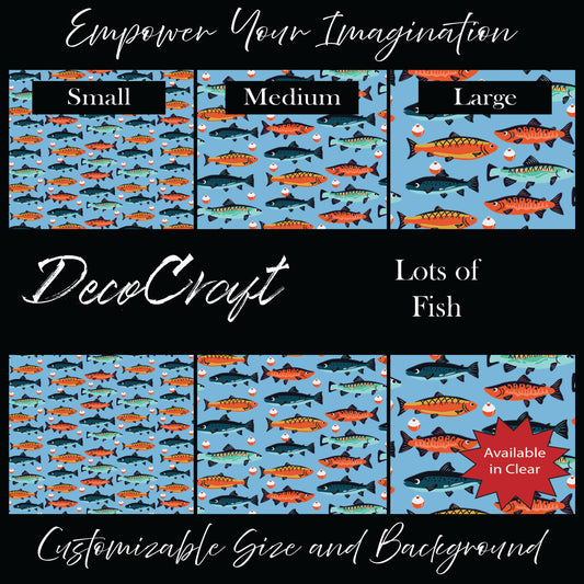 DecoCraft - Animals, Bugs, & Birds - Sea Life - Lots of Fish