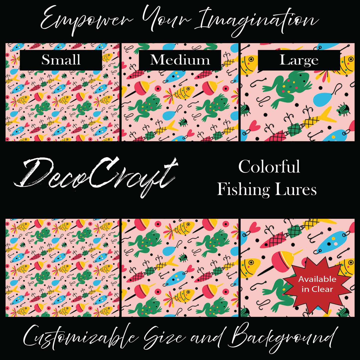 DecoCraft - Animals, Bugs, & Birds - Sea Life - Colorful Fishing Lures