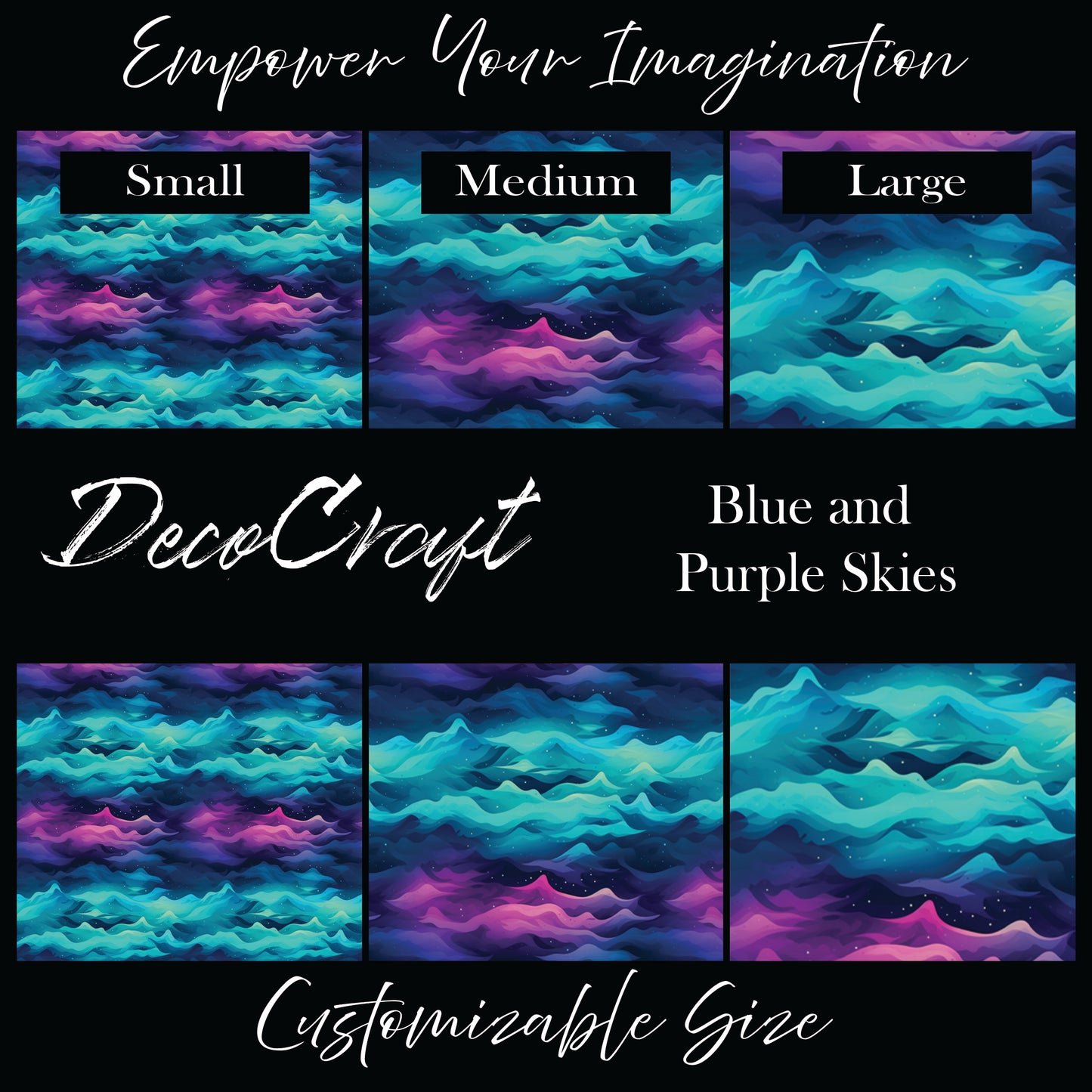 DecoCraft - Landscapes & Skies - Blue and Purple Skies