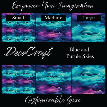 DecoCraft - Landscapes & Skies - Blue and Purple Skies