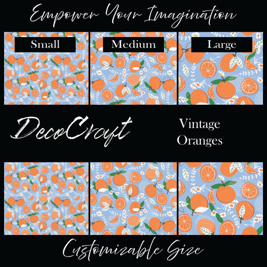 DecoCraft - Flowers & Greenery - Vintage Oranges