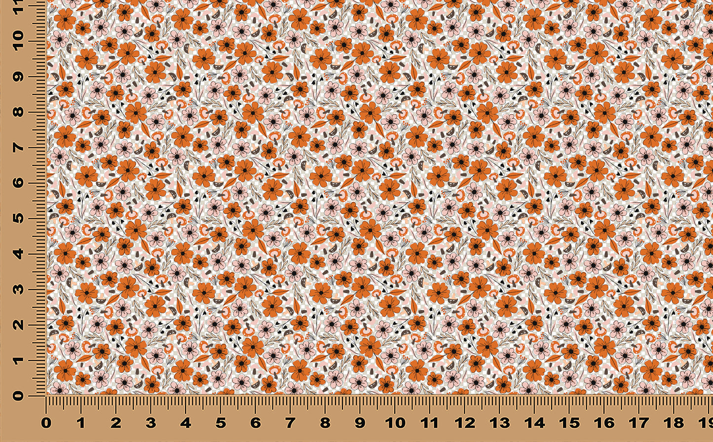 DecoCraft - Transparent - Flowers & Greenery - Orange Flowers