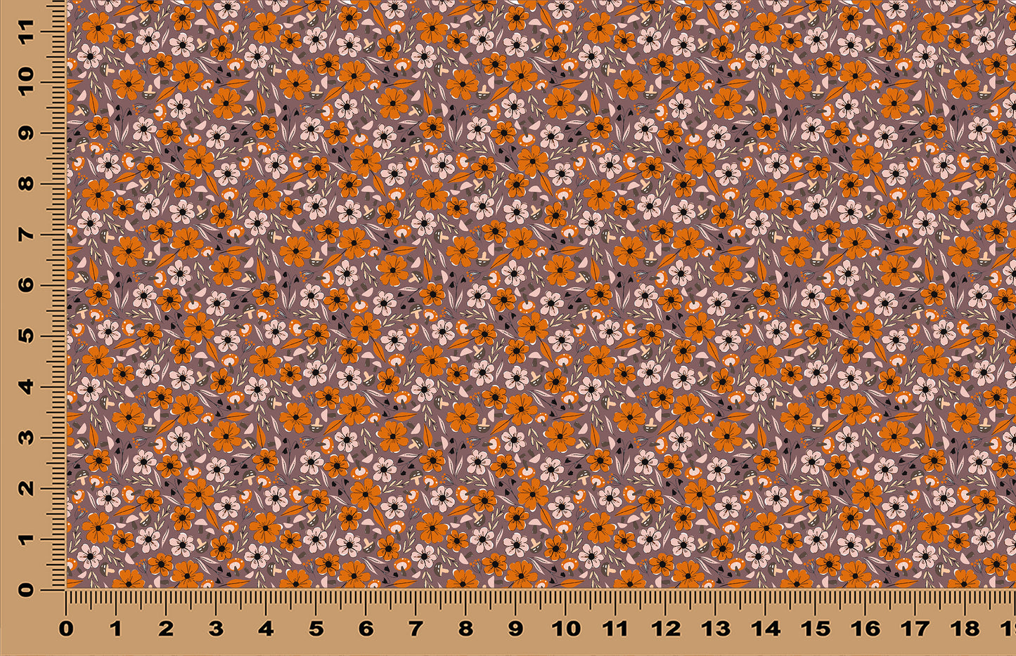 DecoCraft - Transparent - Flowers & Greenery - Orange Flowers