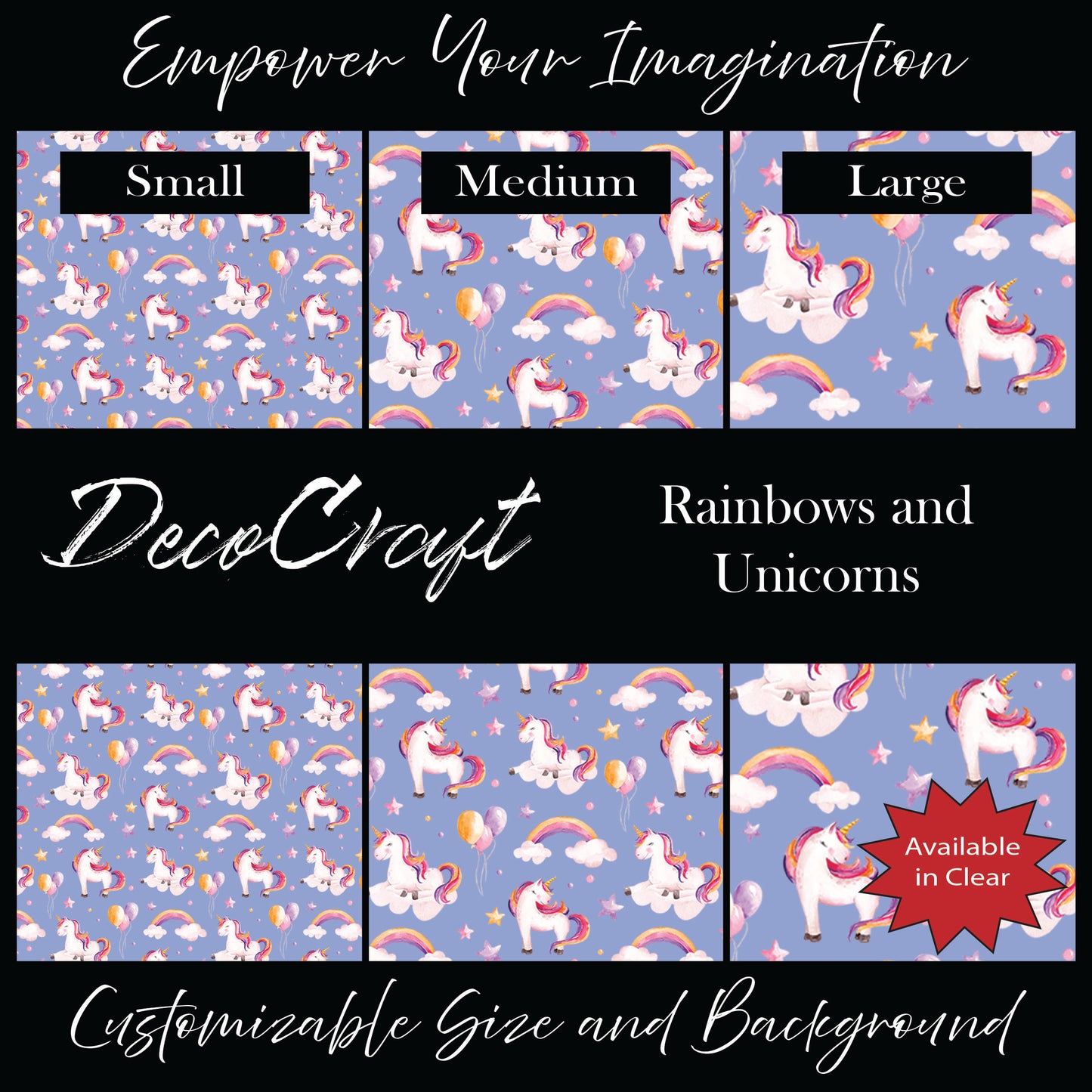 DecoCraft - Fairy Tales - Rainbows and Unicorns