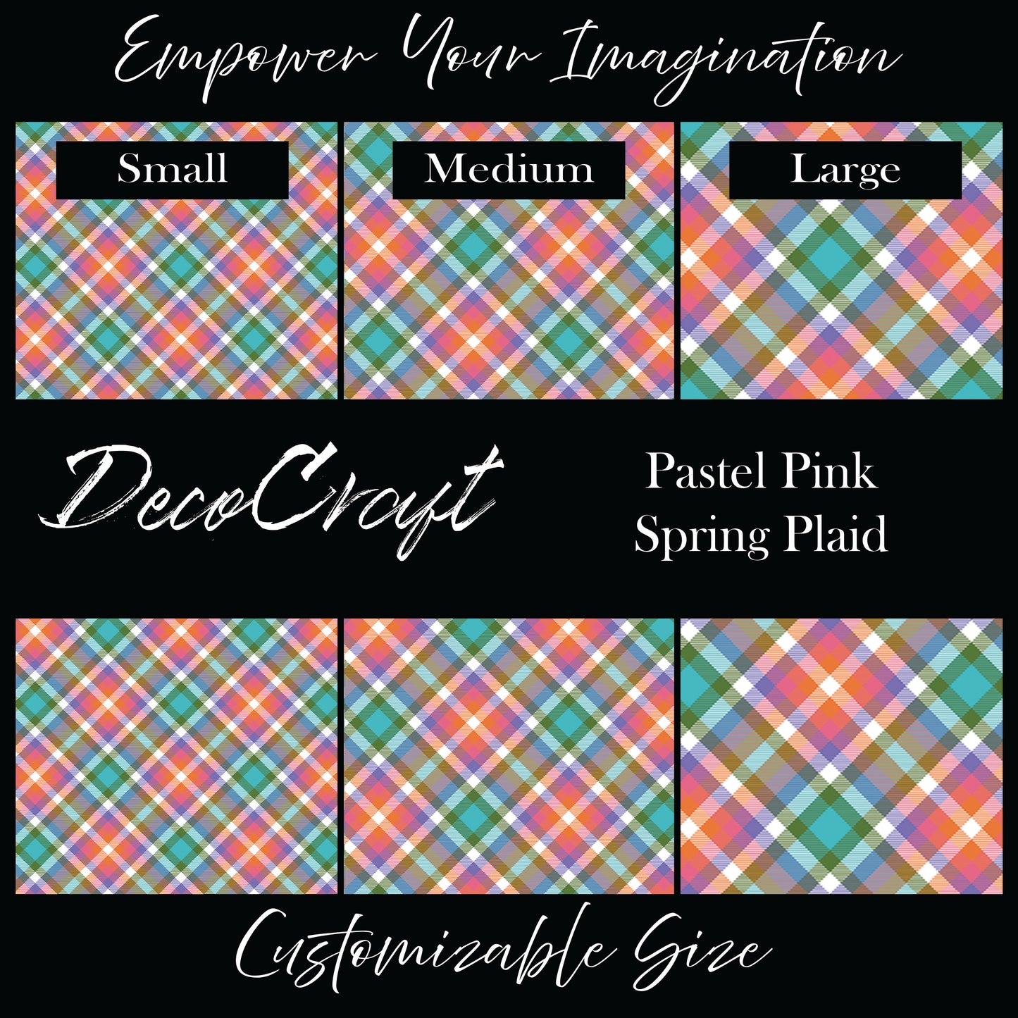 DecoCraft - Plaid - Easter Spring - Pastel Pink