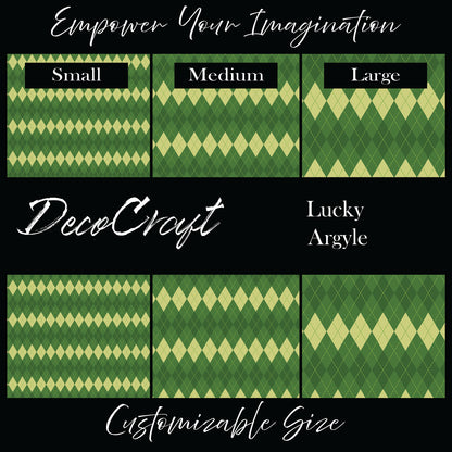 DecoCraft - Plaid - St. Patrick's Day - Lucky Argyle