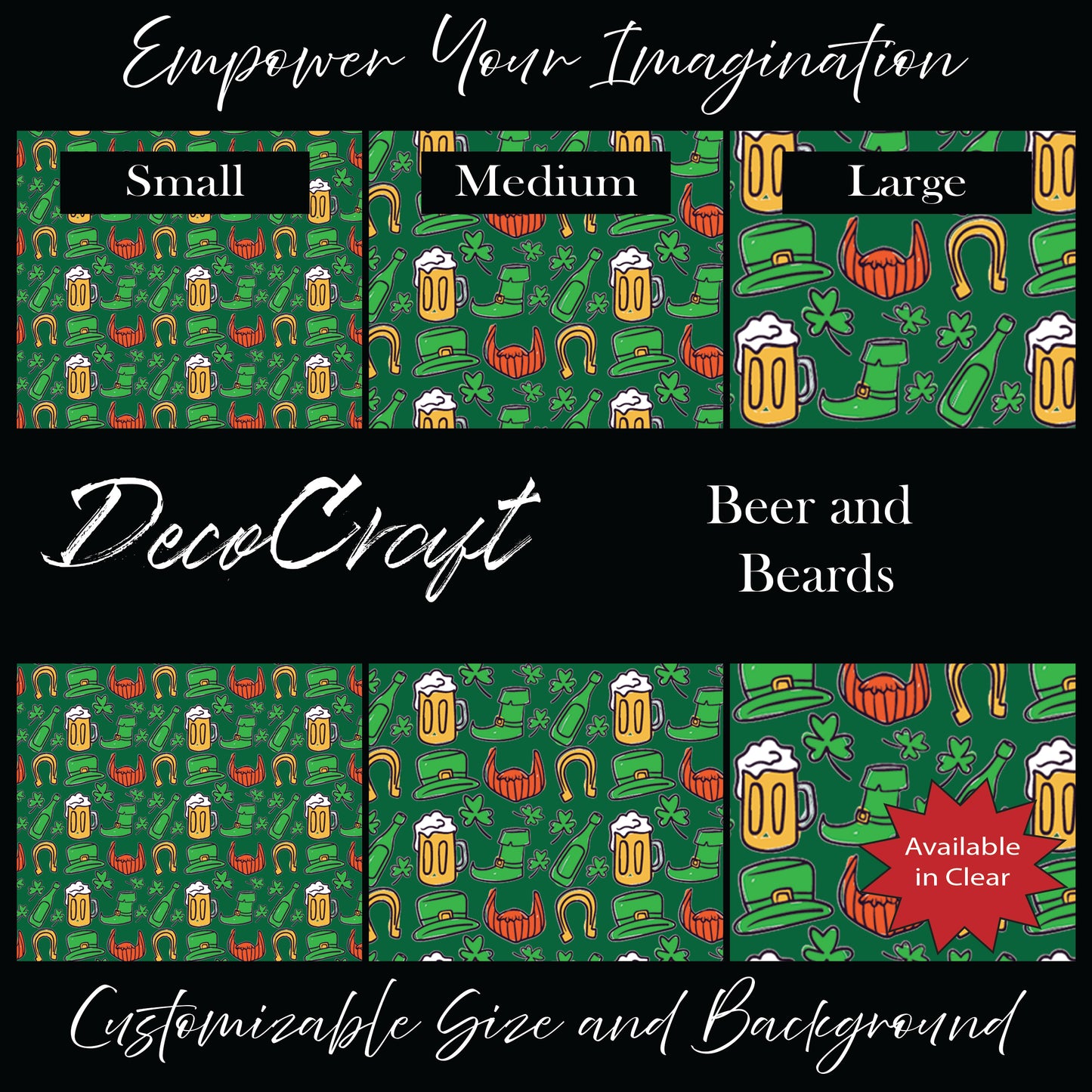 DecoCraft - St. Patrick's Day - Beer & Beards