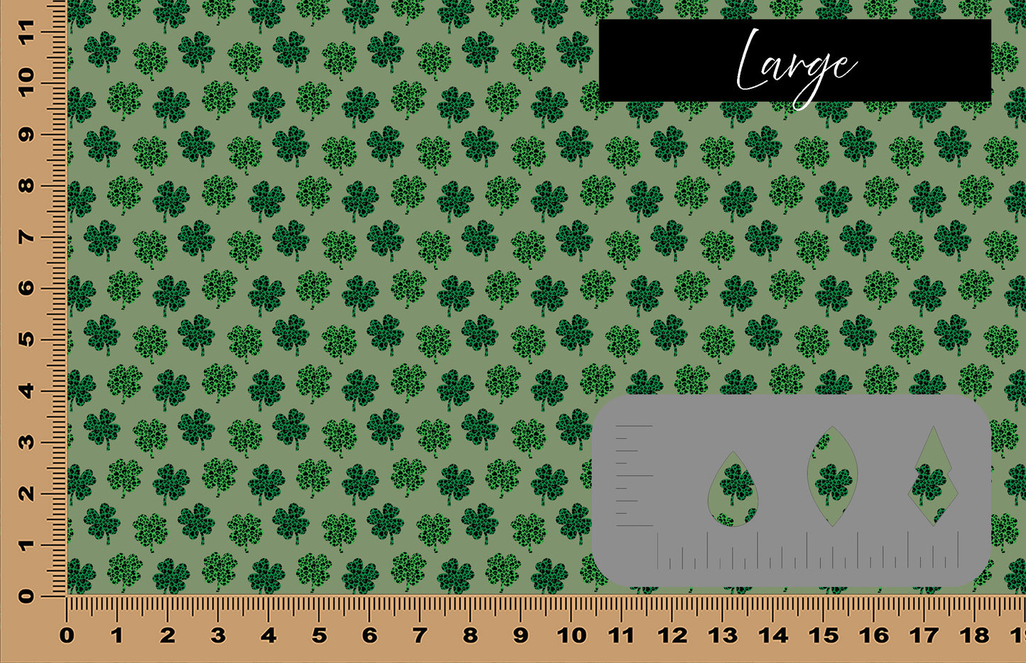 DecoCraft - St. Patrick's Day - Leopard Shamrocks