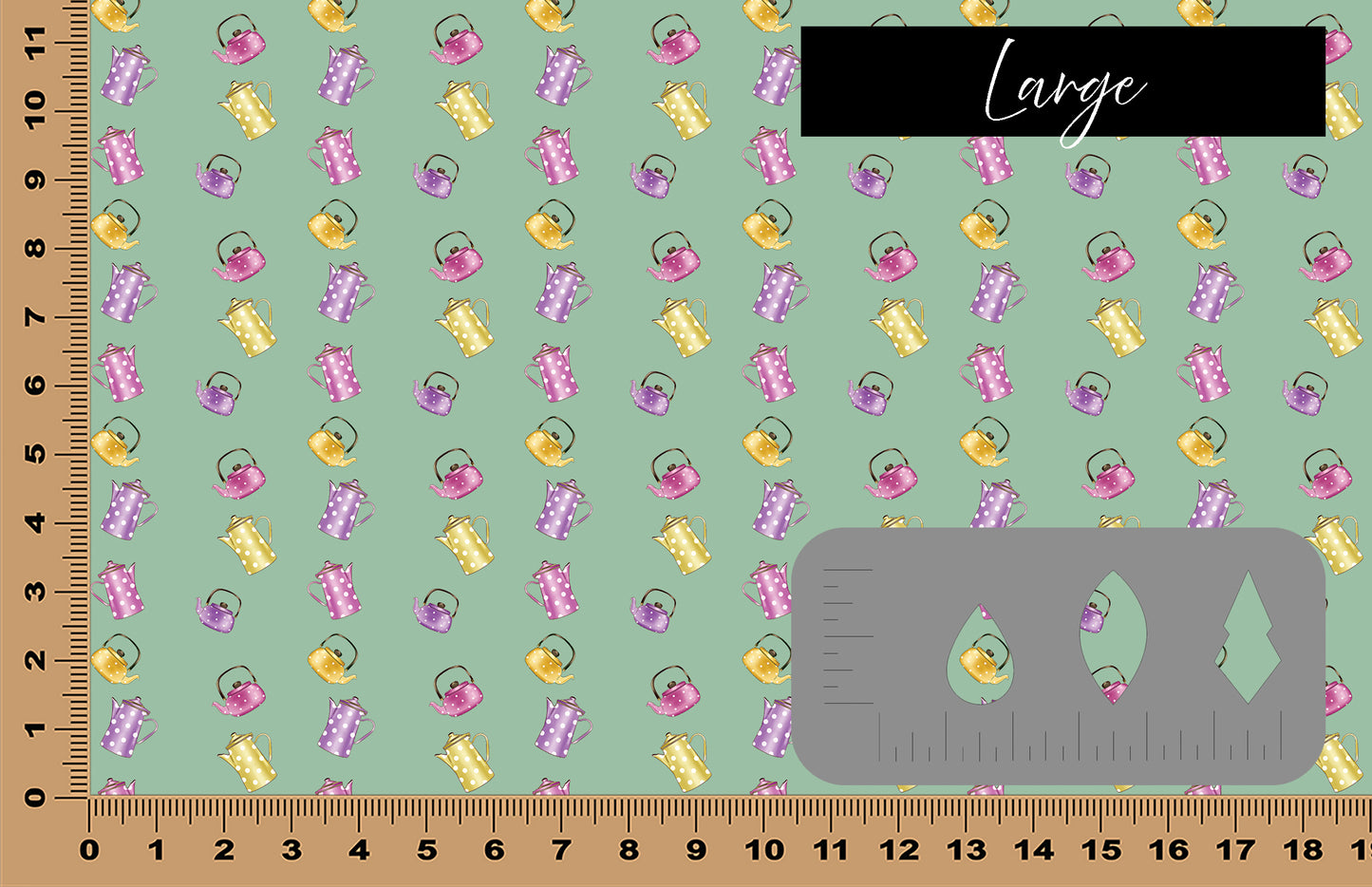 DecoCraft - Spring & Easter - Polka Dot Tea Pots
