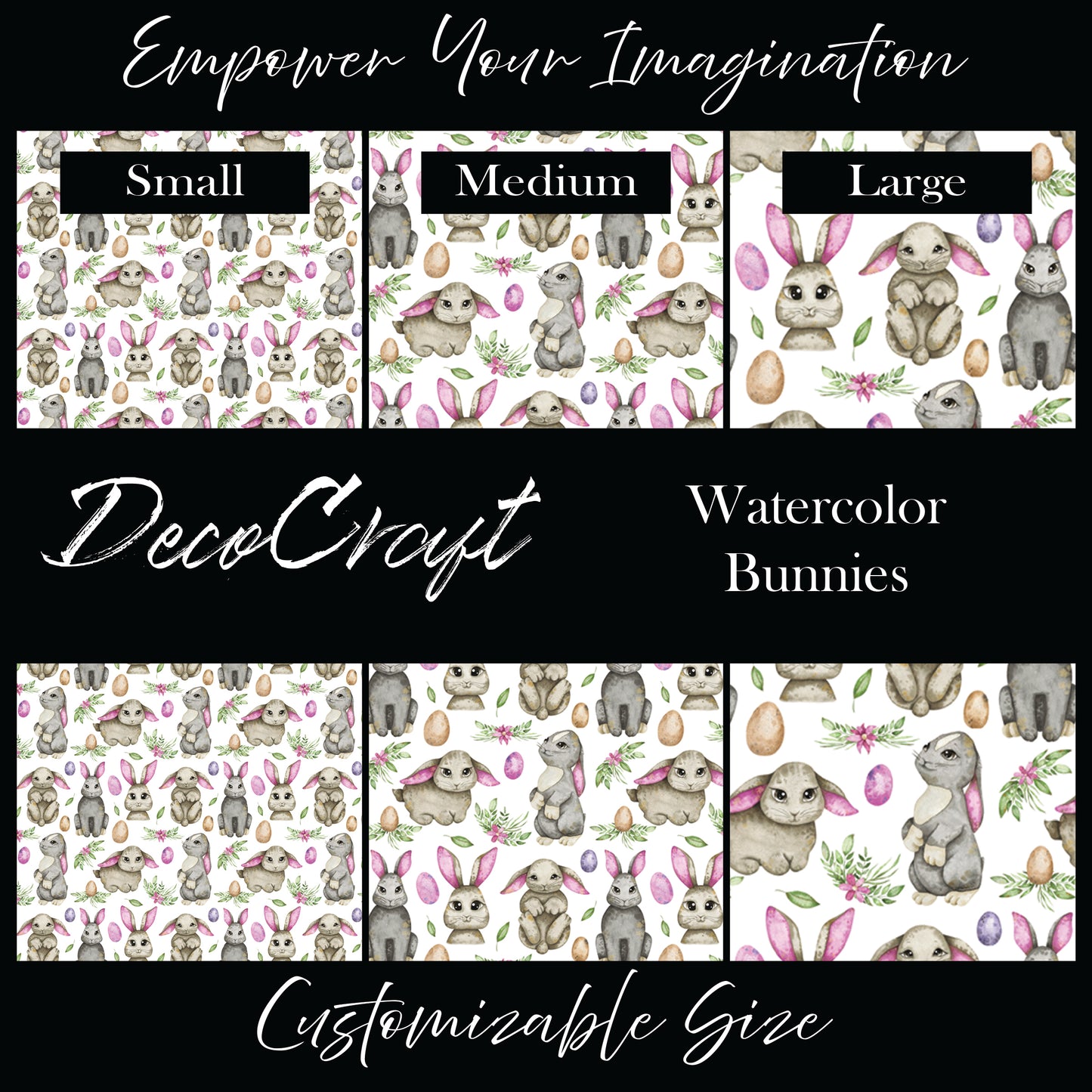 DecoCraft - Spring & Easter - Watercolor Bunnies