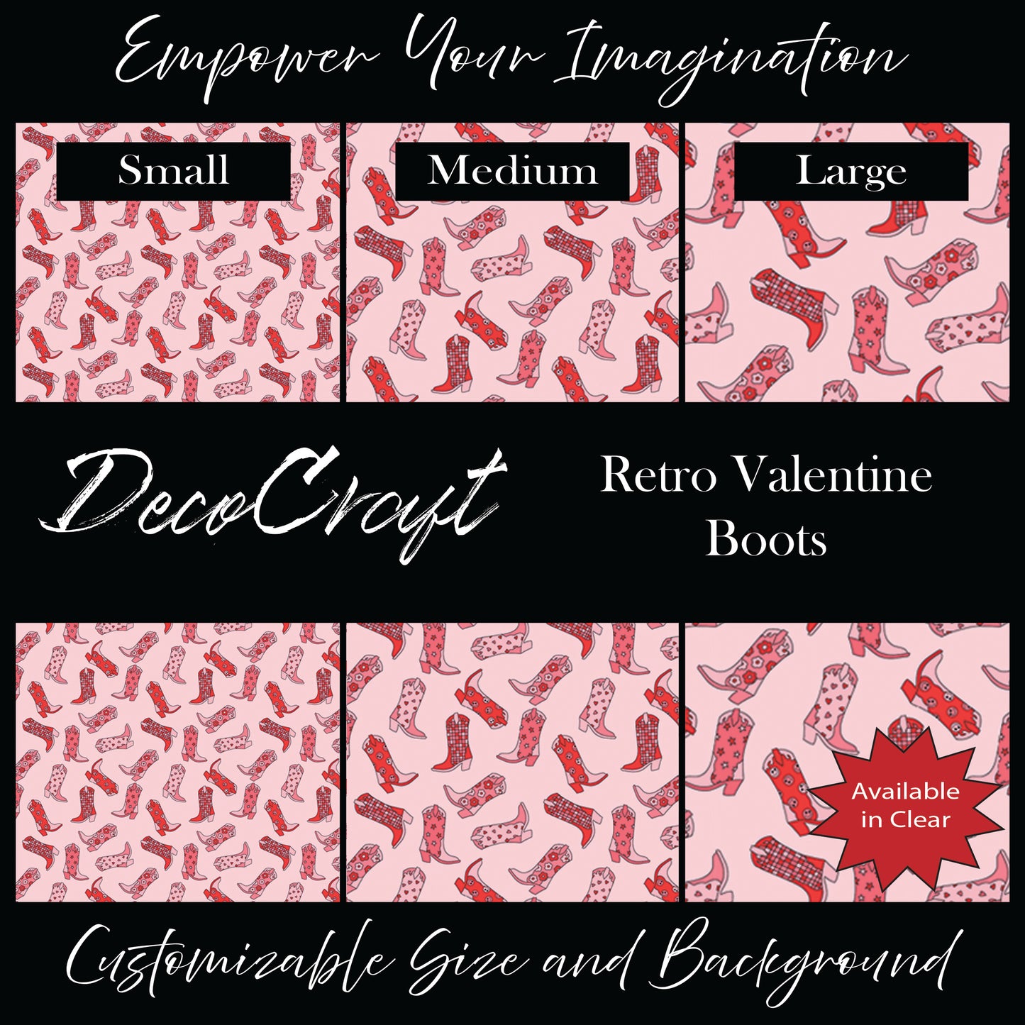 DecoCraft - Valentine's Day - Retro Valentine Boots