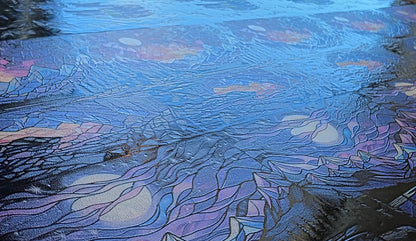 DecoCraft - Scenic Elevated Texture Tiles - Realistic Stained Glass - Midnight Peaks