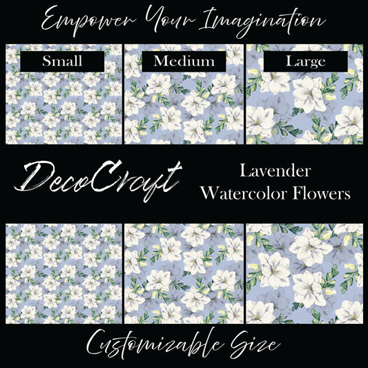 DecoCraft - Flowers & Greenery - Lavender Watercolor Flowers