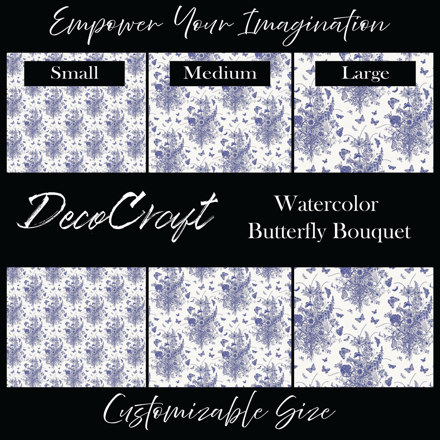 DecoCraft - Flowers & Greenery - Watercolor Butterfly Bouquet