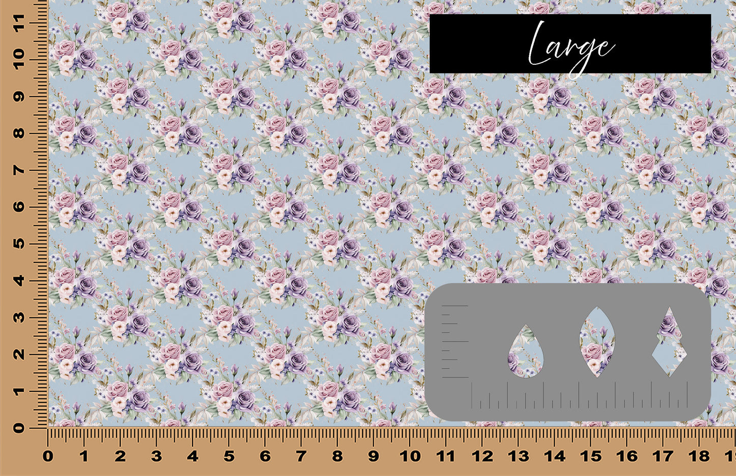 DecoCraft - Flowers & Greenery - Purple Watercolor Flowers