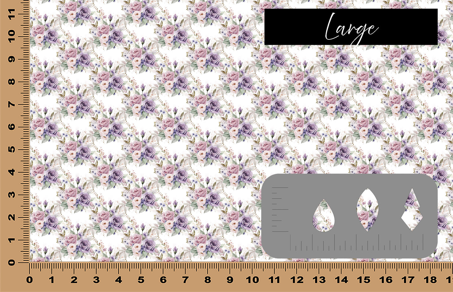 DecoCraft - Flowers & Greenery - Purple Watercolor Flowers