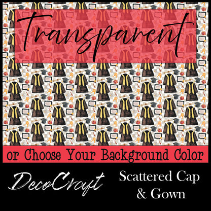 DecoCraft - Graduation- Scattered - Cap & Gown