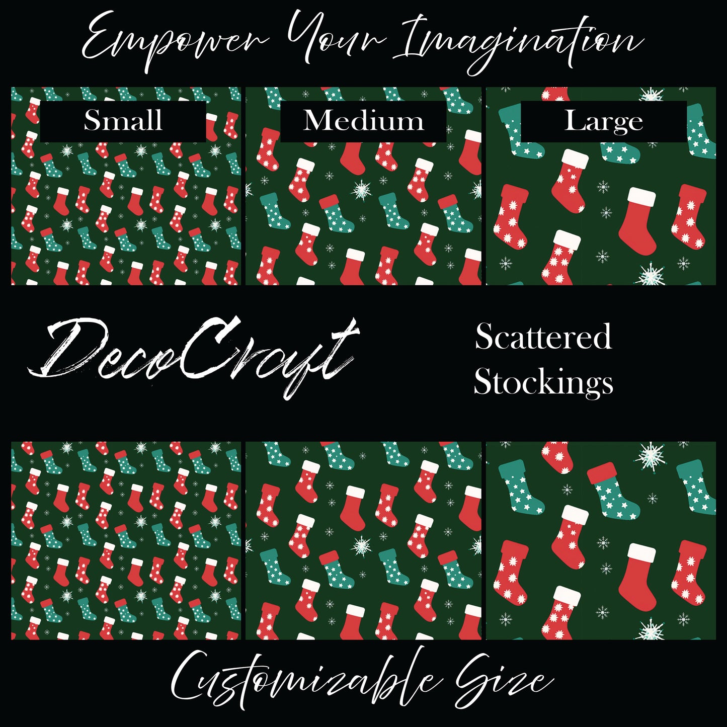 DecoCraft Christmas - Scattered Stockings