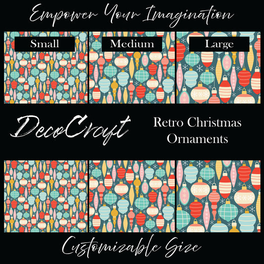 DecoCraft Christmas - Retro Christmas Ornaments