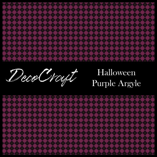 DecoCraft - Halloween - Purple Argyle