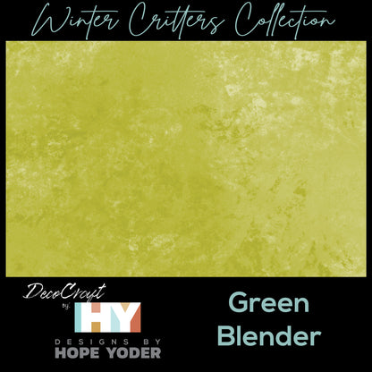 DecoCraft - Designs by Hope Yoder - Winter Critters - Green Blender