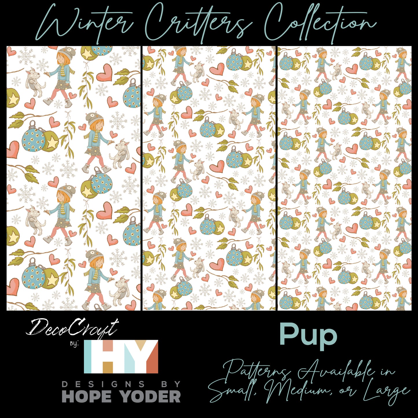 DecoCraft - Designs by Hope Yoder - Winter Critters - Pup